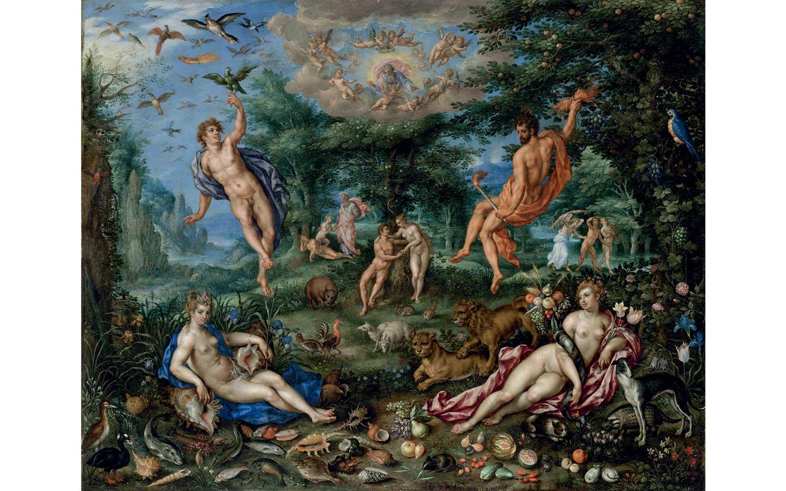 Hendrick de Clerck and Denijs van Alsloot, The Garden of Eden with the Four Elements, 1613. 