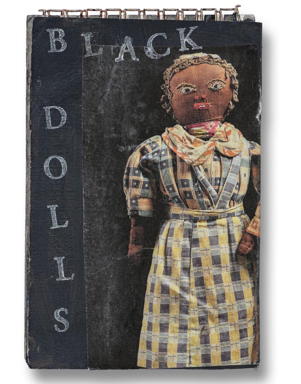 Betye Saar, Page from Black Dolls sketchbook, San Diego, Mingei International Museum, May 24, 2015