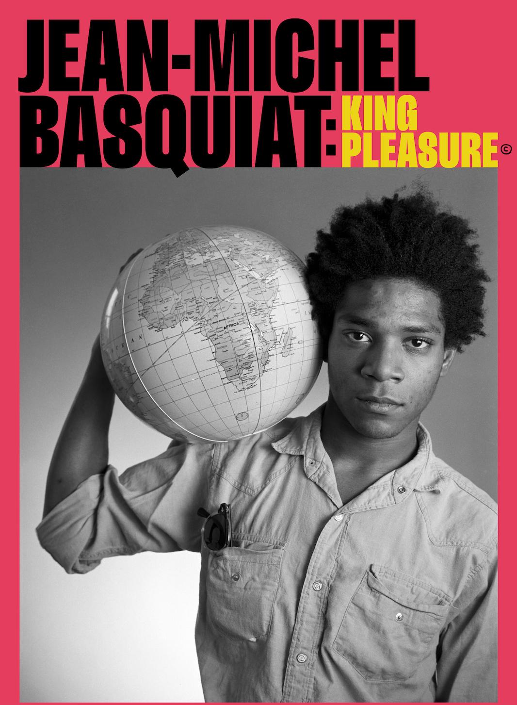 detail view of promo Basquiat Exhibition Identity Poster by Christopher Makos