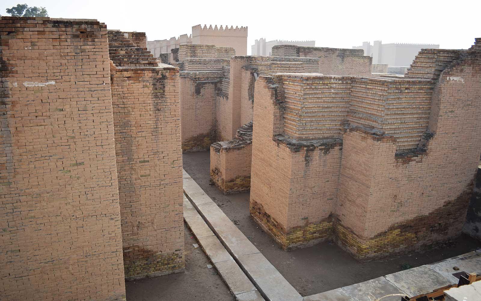 The crumbling walls of Babylon.