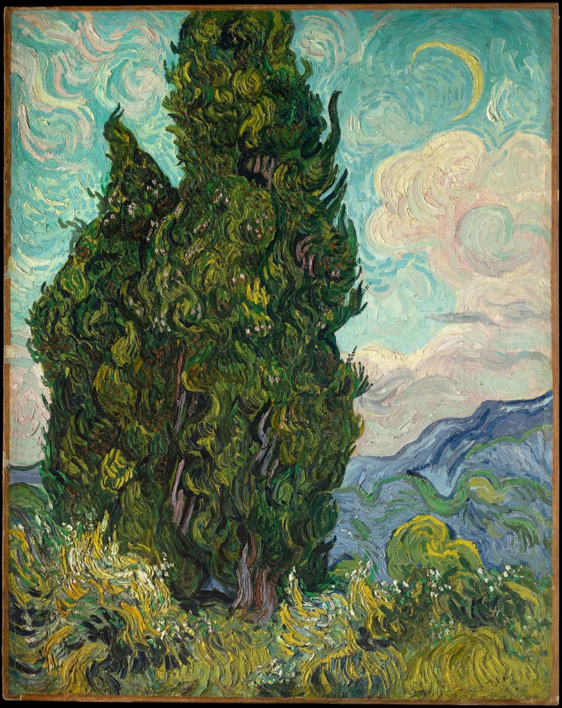 Vincent van Gogh, Cypresses, 1889