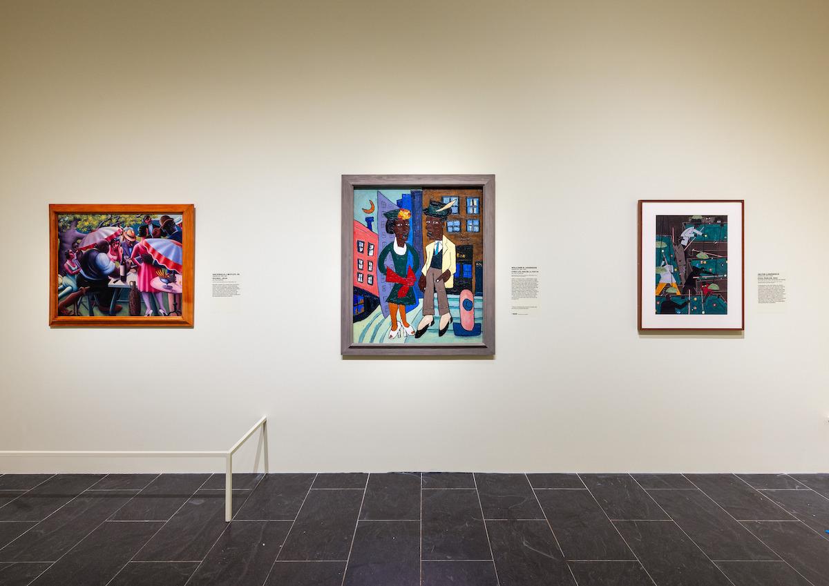 Installation view of The Harlem Renaissance and Transatlantic Modernism at the Metropolitan Museum of Art.