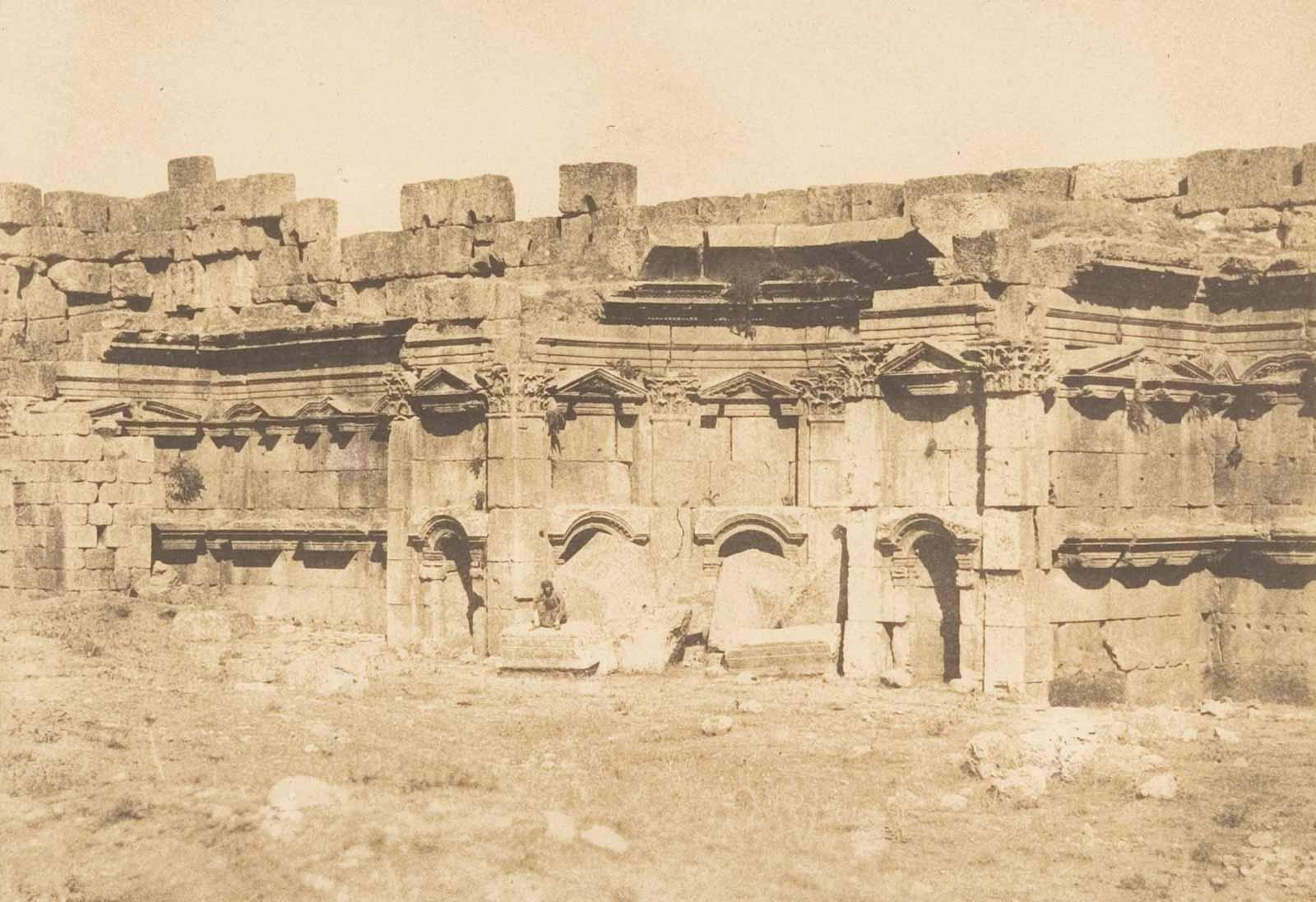 Maxime Du Camp French, Intérieur de l'enceinte du Temple de Baalbek (Héliopolis), September 15, 1850.