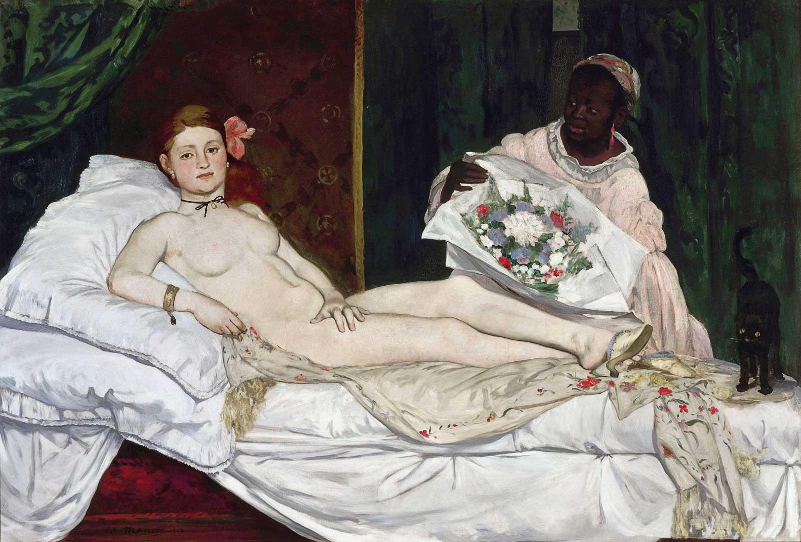 Olympia, by Edouard Manet, 1863.