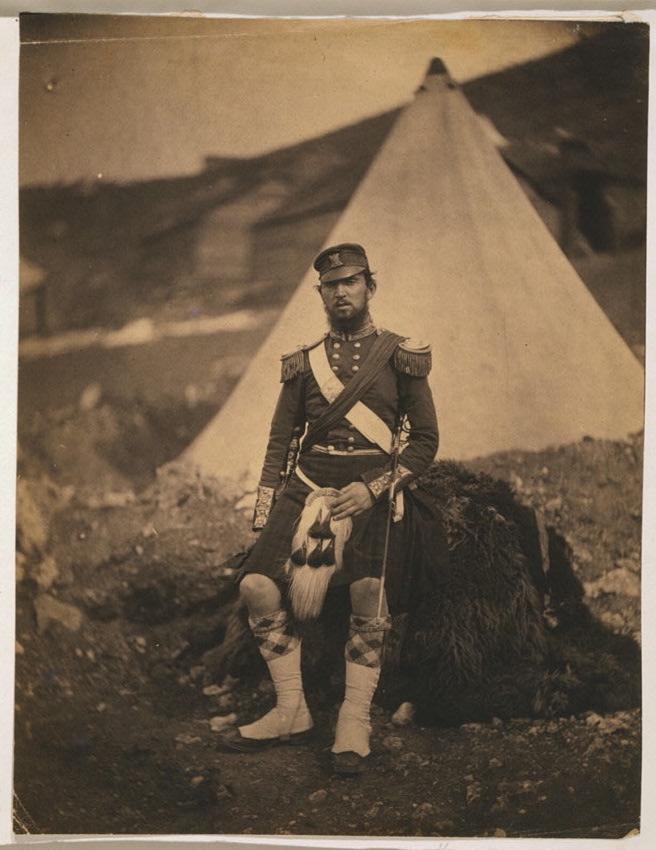 Rodger Fenton, Captain Cuninghame, 42nd Regiment. Ukraine Crimea, 1855.