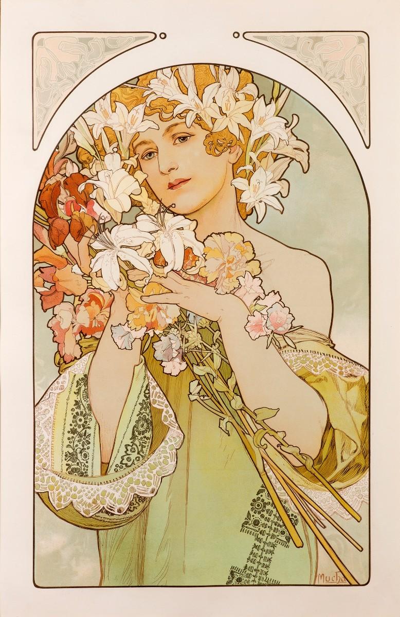 Alphonse Mucha, Flower, 1897.