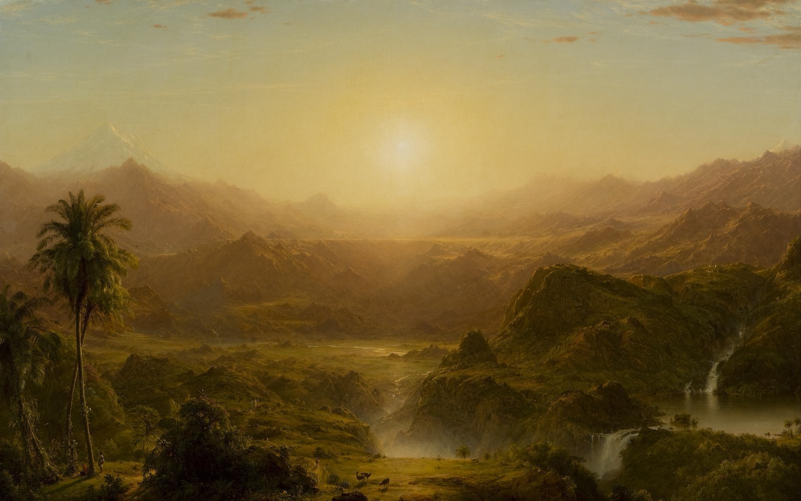 Frederic Edwin Church, The Andes of Ecuador, 1855. Oil on canvas, 59 5/8 x 87 1/2 in. Reynolda House Museum of American Art.