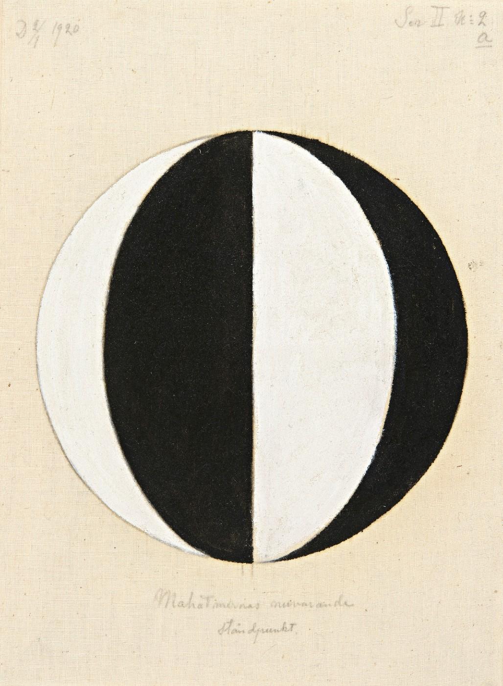 Hilma af Klint, No. 2a, The Current Standpoint of the Mahatmas (Nr 2a, Mahatmernas nuvarande ståndpunkt), 1920