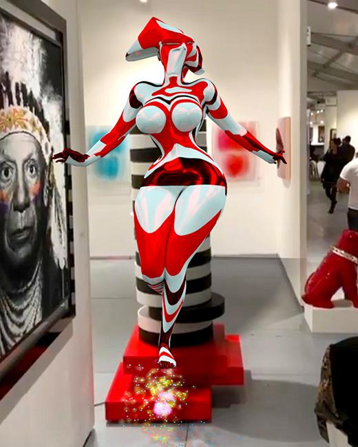 Marjan Moghaddam, GlitchGoddess ArtBasel Miami 2018 Number Two.