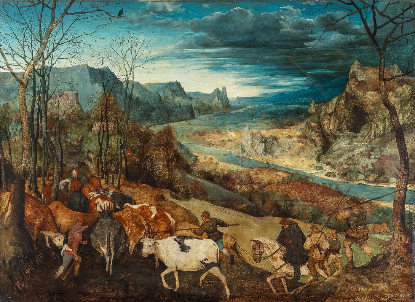 Pieter Bruegel the Elder, The Return of the Herd, 1565