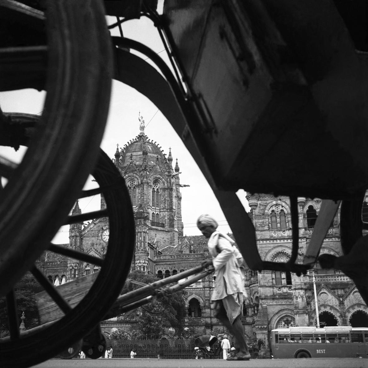 Homai Vyarawalla (Indian, 1913–2012), The Victoria Terminus, Bombay, early 1940s. Inkjet print, printed later 11 9/16. 11 13/16 in. (29.3 x 30 cm). Alkazi Foundation for the Arts, New Delhi.