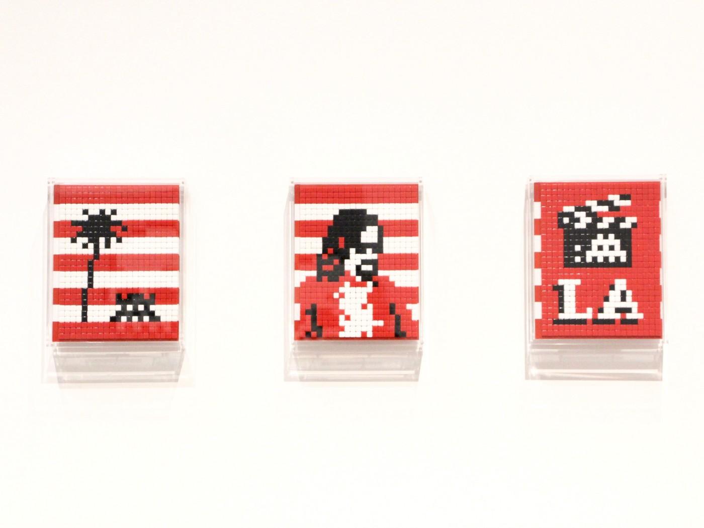 Installation view, Invader: Into the White Cube