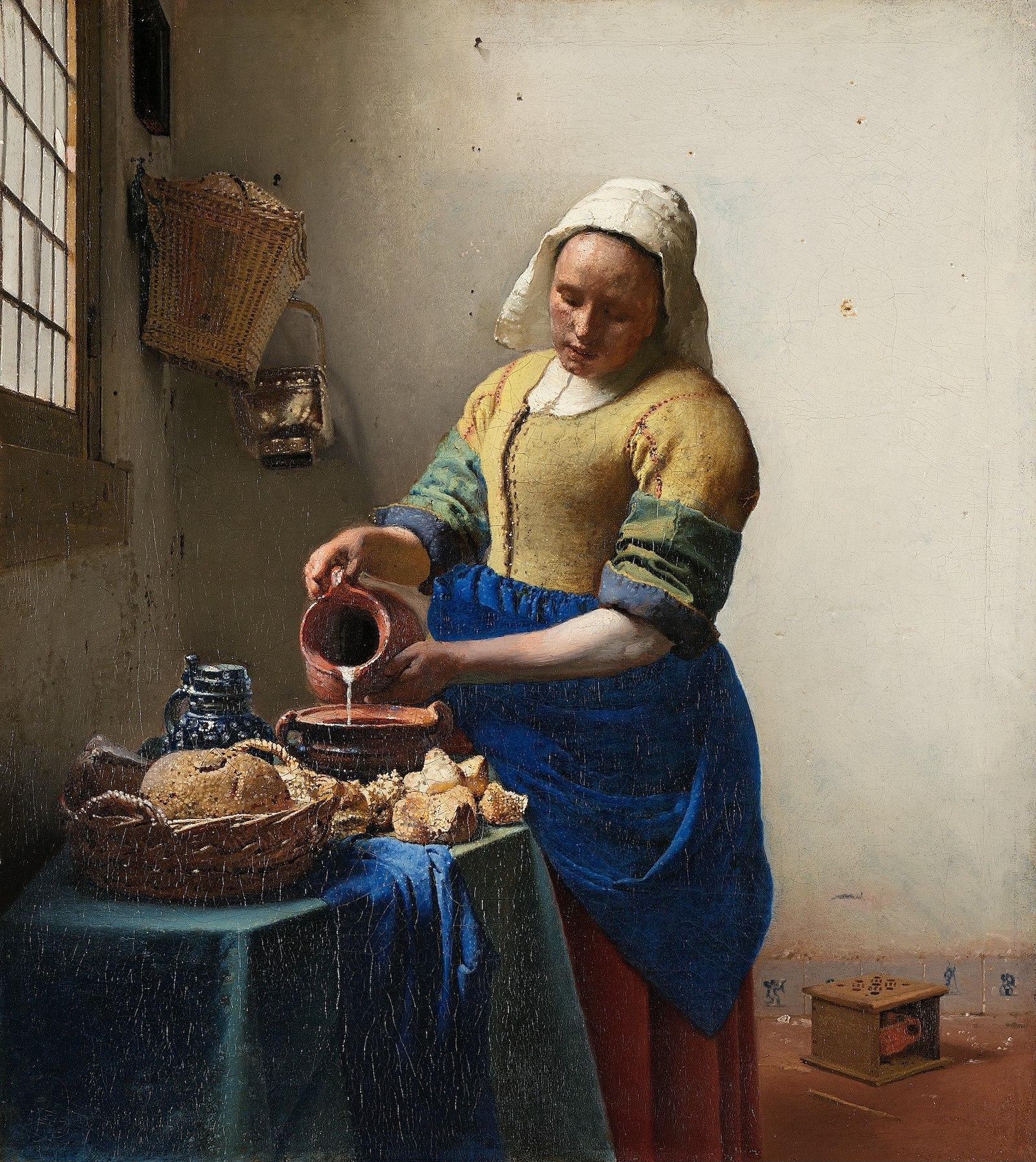 Johannes Vermeer, The Milkmaid, c. 1660. Rijksmuseum.