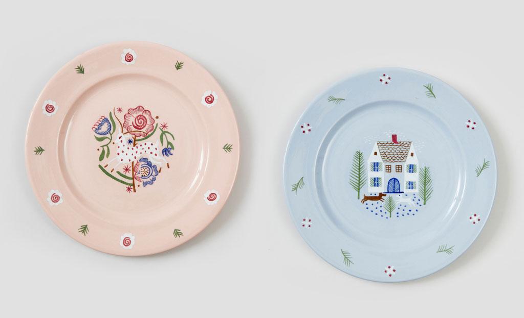 Lamelleware Plate designed by Ilonka Karasz
