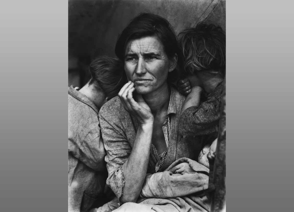 Dorothea Lange. Migrant Mother, Nipomo, California, 1936. 
