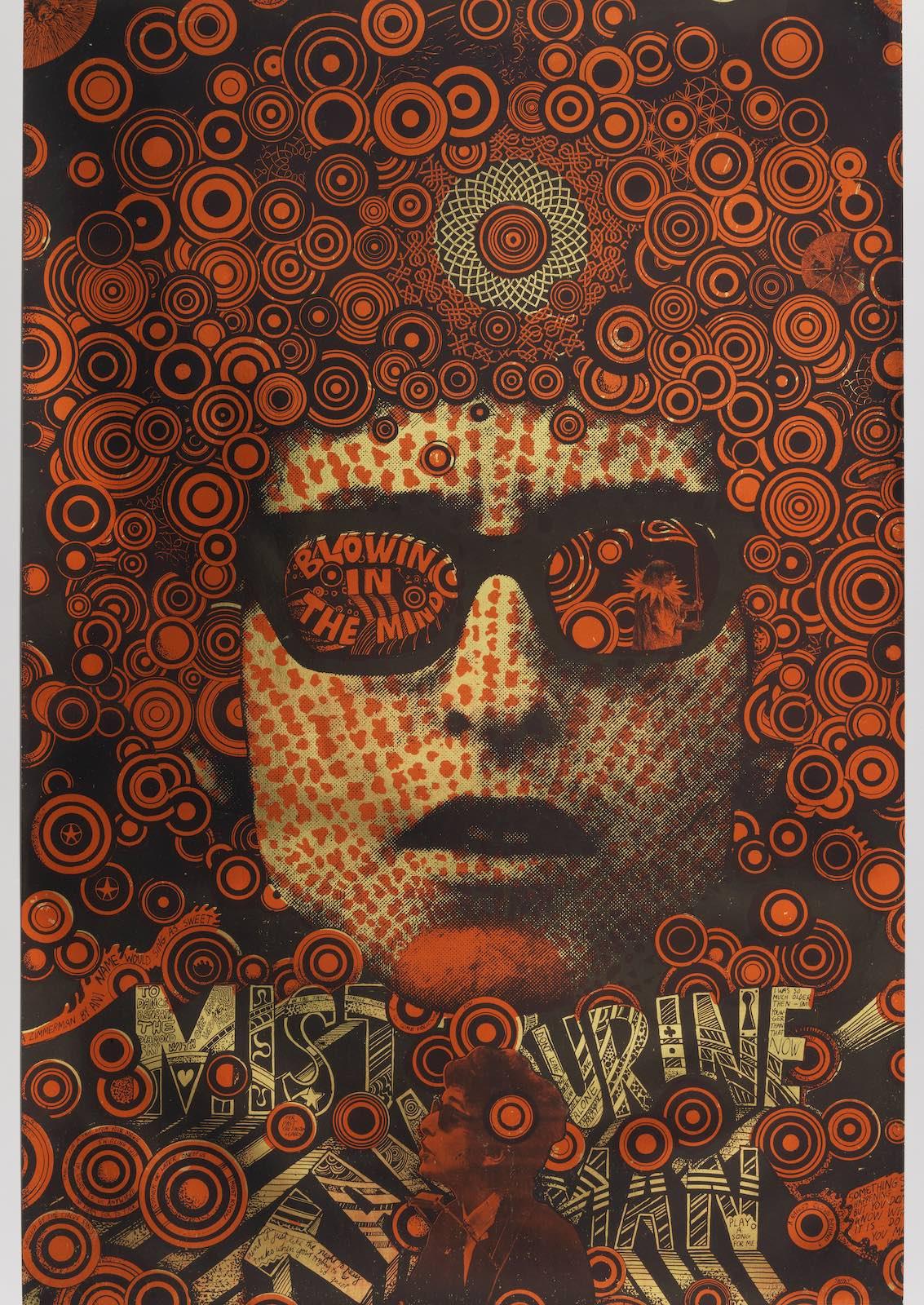 Martin Sharp, Blowing in the Mind/Mister Tambourine Man, 1968.