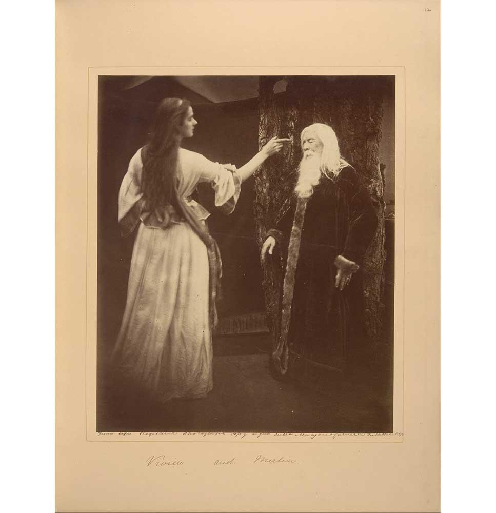 Julia Margaret Cameron, Vivien and Merlin, 1874. 