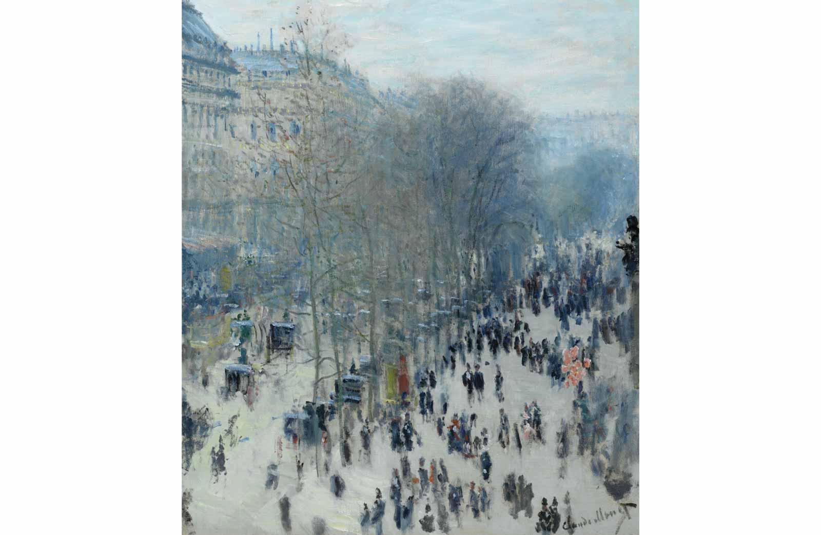 Claude Monet, Boulevard des Capucines, 1873-1874. 
