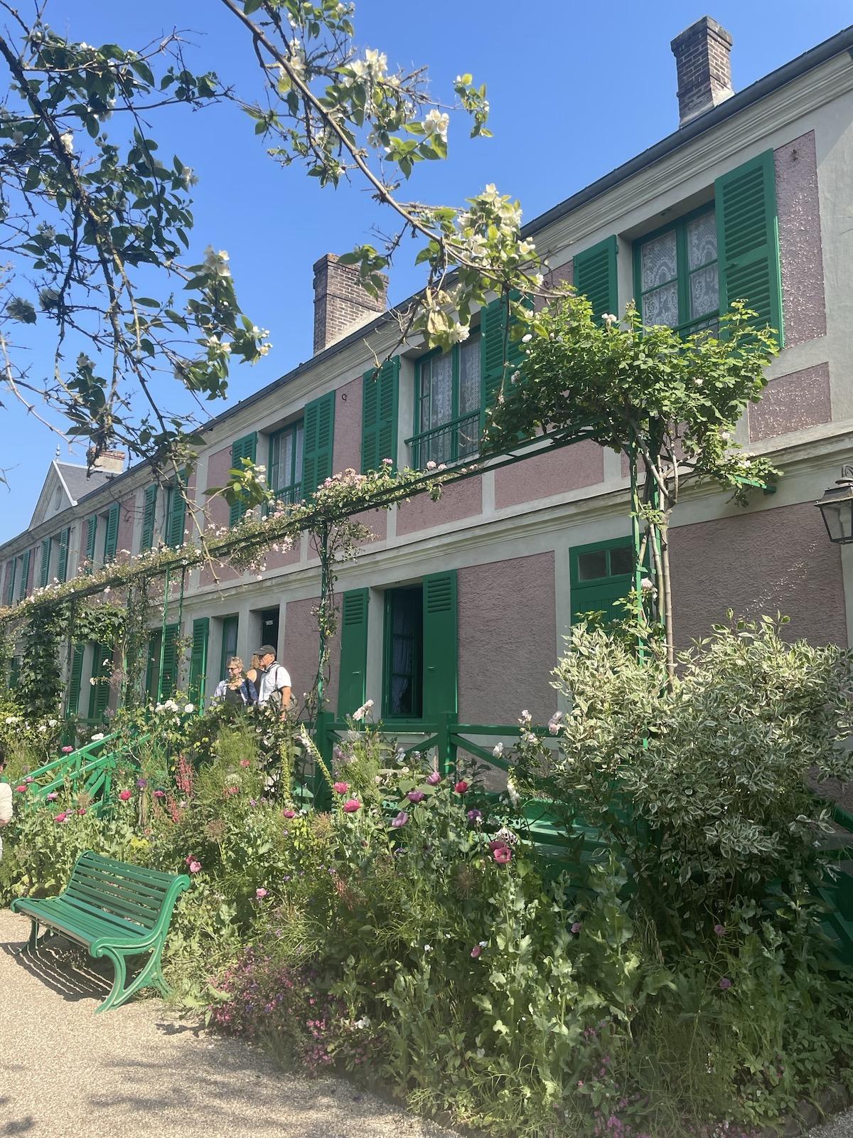 Monet’s Garden in Giverny, view of the main house