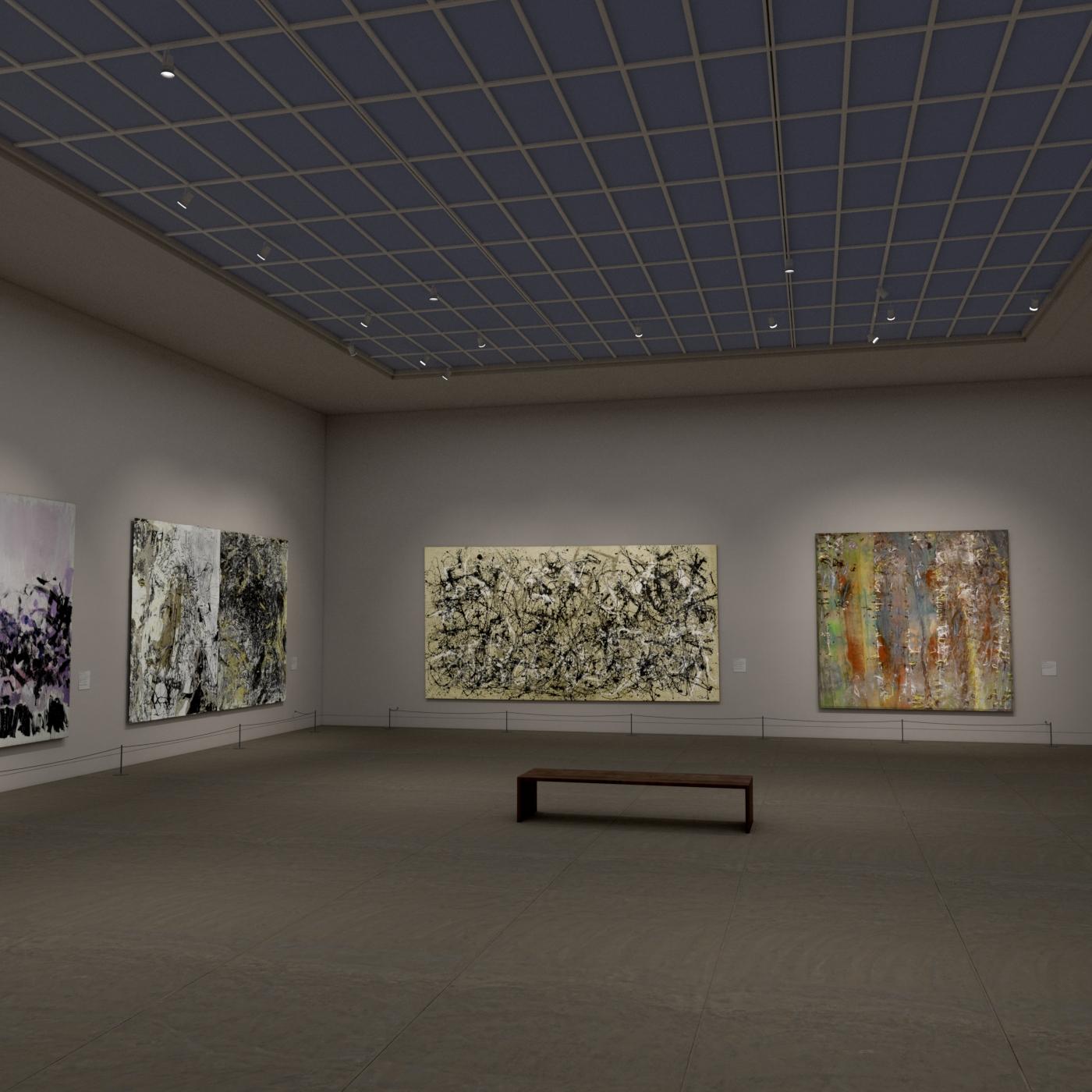 Digitally rendered gallery of some of the Met's abstract paintings 