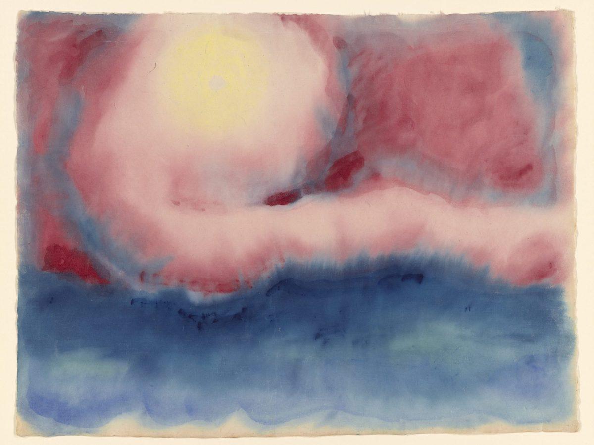Georgia O’Keeffe. Evening Star, 1917. Watercolor on paper.