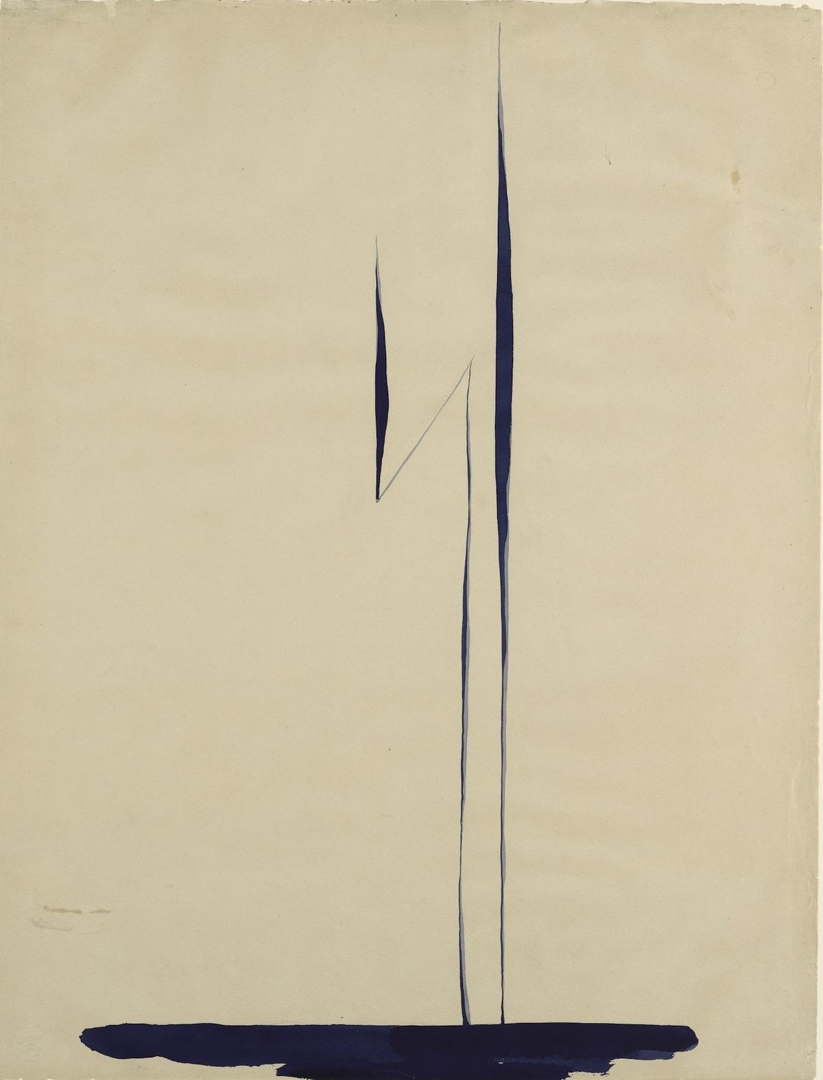 Georgia O’Keeffe. Blue Lines X, 1916. 