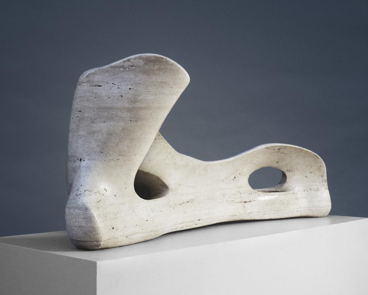 Henry Moore (1898-1986), Reclining Figure Bone, 1975. The Henry Moore Foundation, Much Hadham, England, gift of the artist, 1977.
