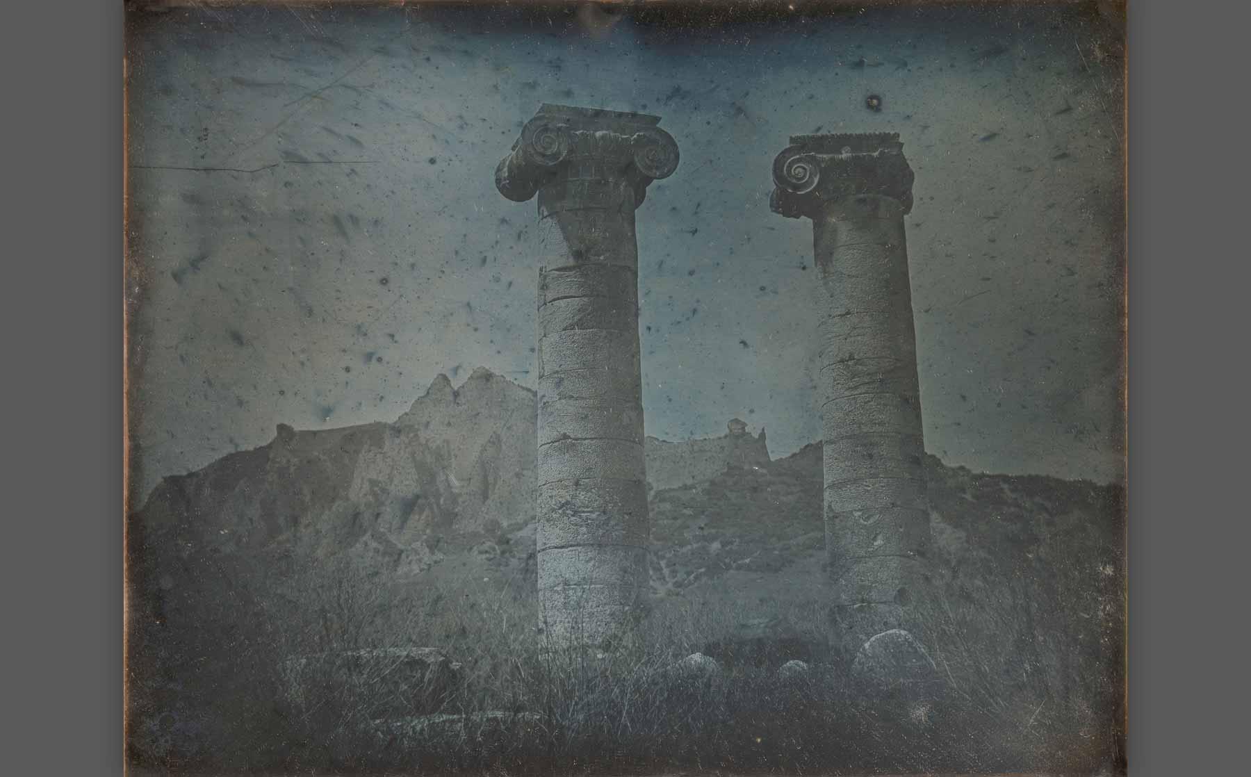 Girault de Prangey, “Temple of Artemis, Sardis” (1843), daguerreotype.