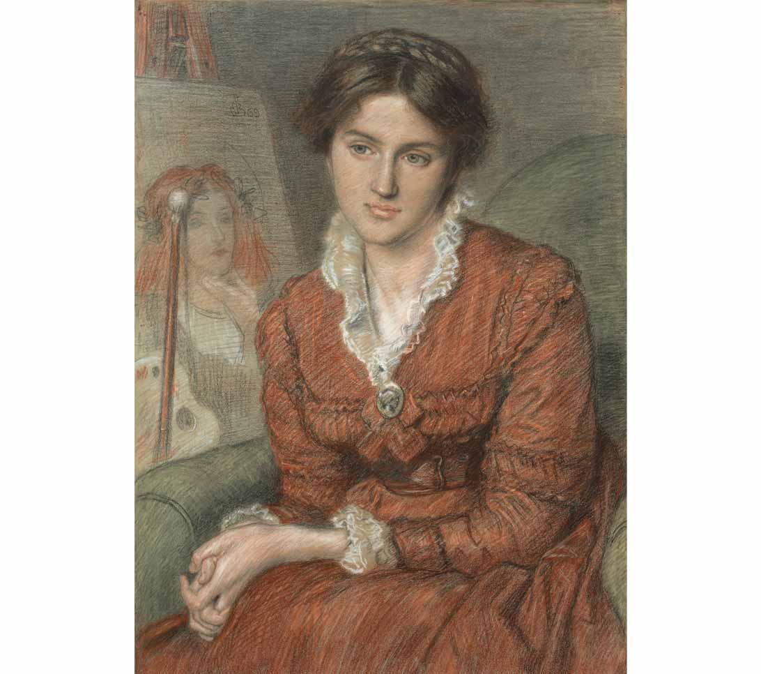 Marie Spartali by Ford Madox Brown, 1869.