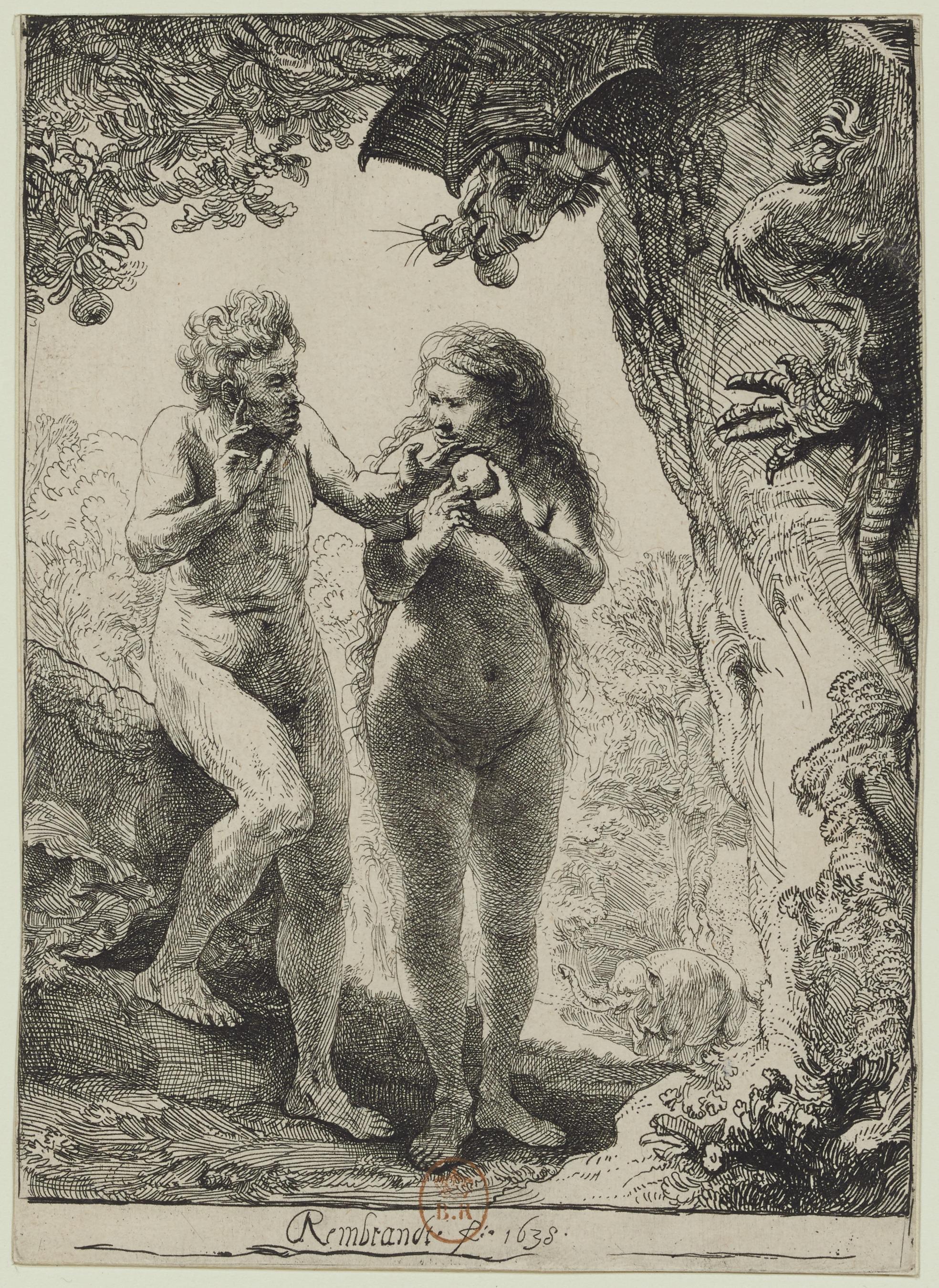 Rembrandt van Rijn, Adam and Eve, 1638
