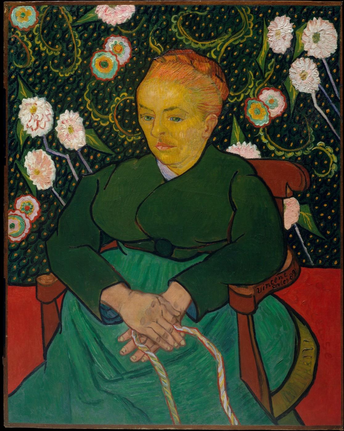 Vincent van Gogh, La Berceuse (Woman Rocking a Cradle; Augustine-Alix Pellicot Roulin, 1851–1930), 1889