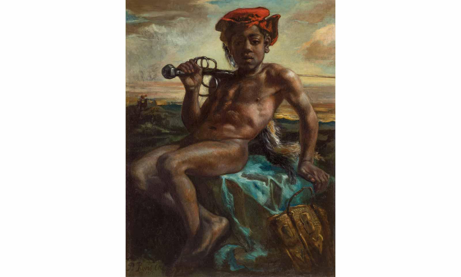 Pierre Puvis de Chavannes (1824-1898), Young Black with Sword, 1848-1849