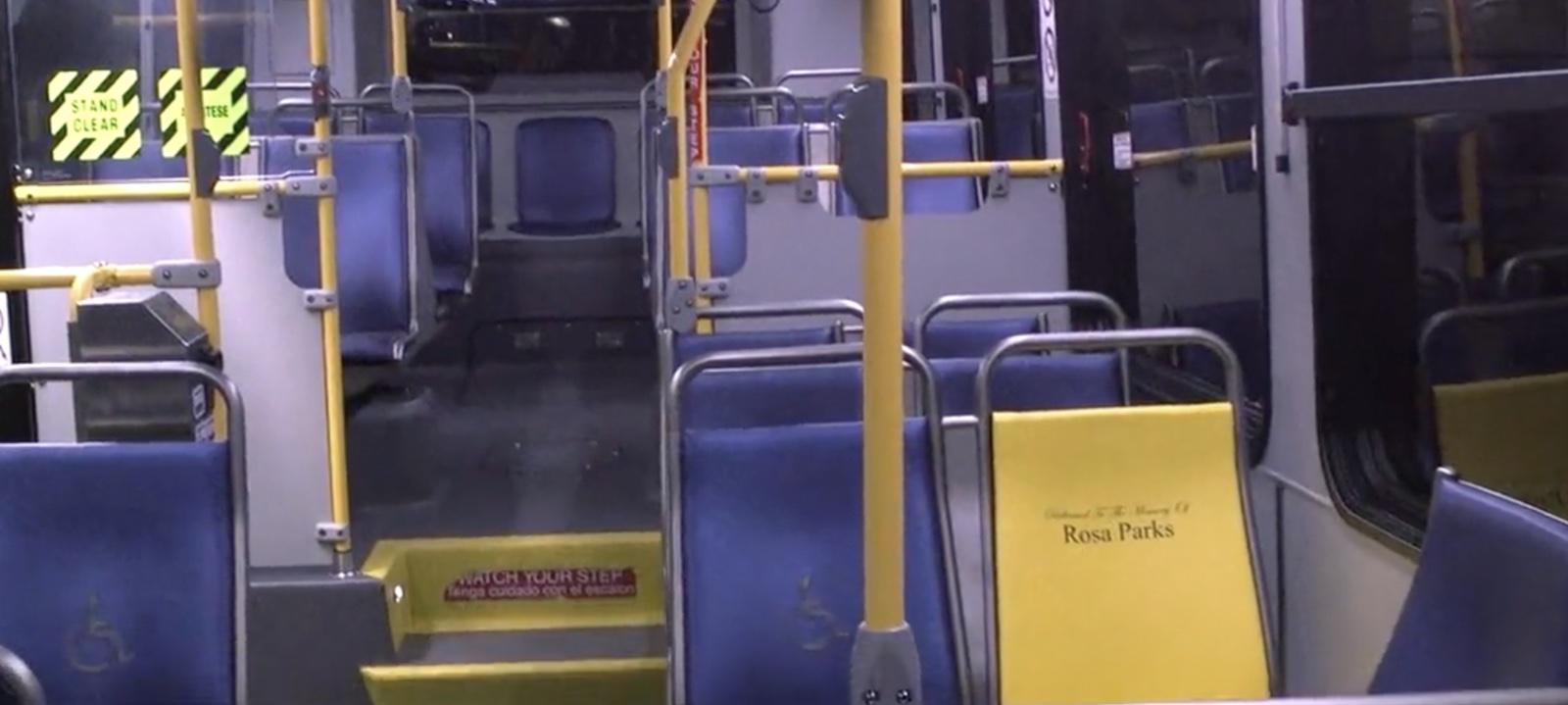 Still from Houston Metro's announcement video shared on Twitter. Shows whole seat, not detail