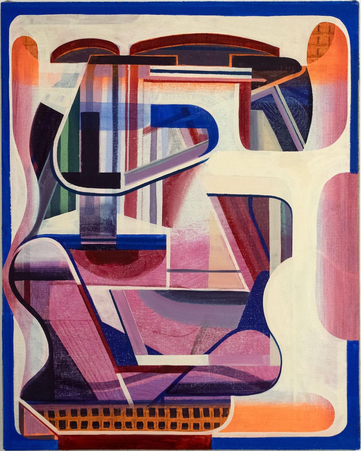 Tom Burckhardt, Recog, 2024. Oil on linen, 20 x 16 inches.