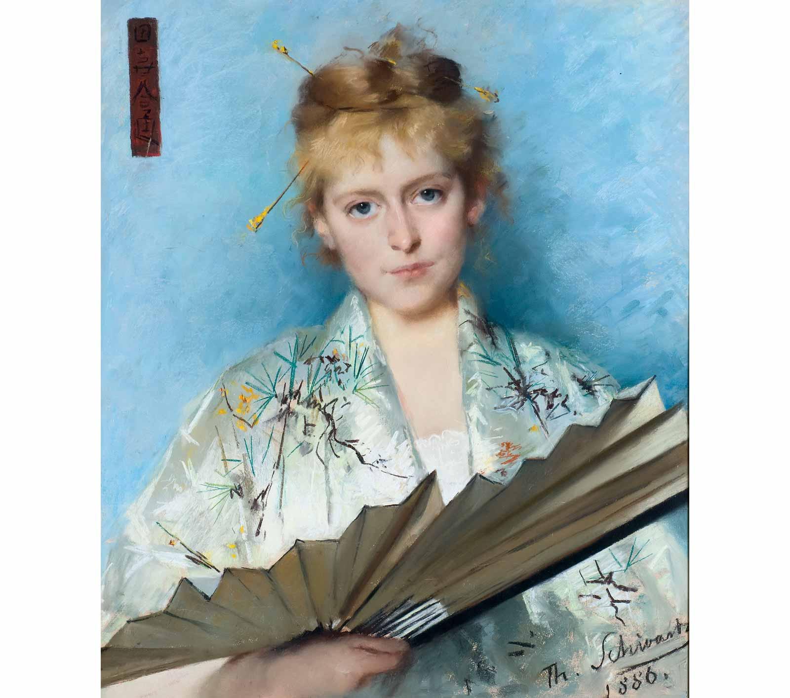 Thérèse Schwartze, Portrait of Maria Catharina Ursula (Mia) Cuypers, 1886.