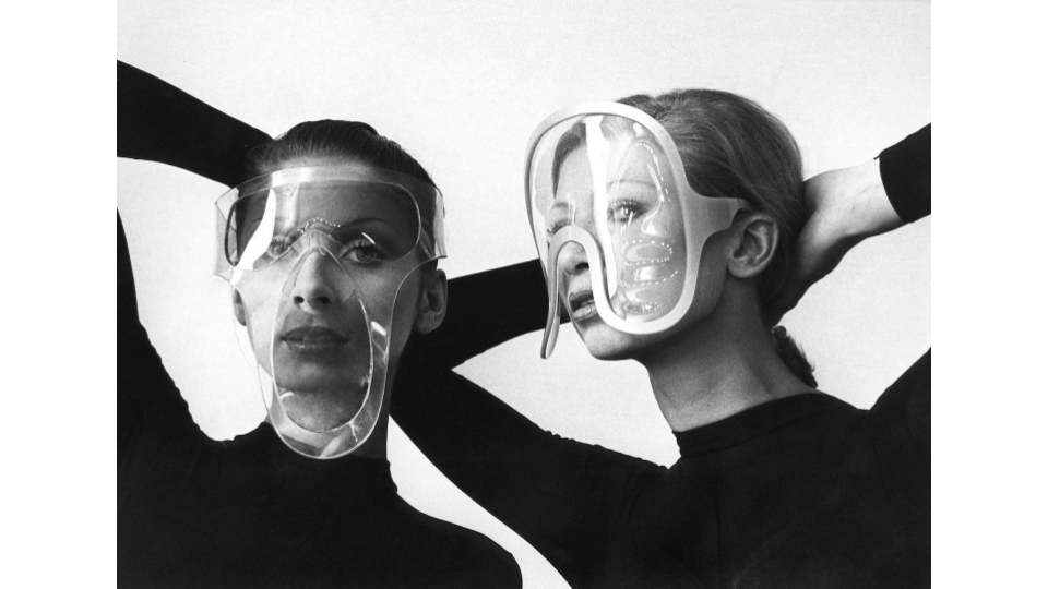 Pierre Cardin vinyl eyewear, 1970.