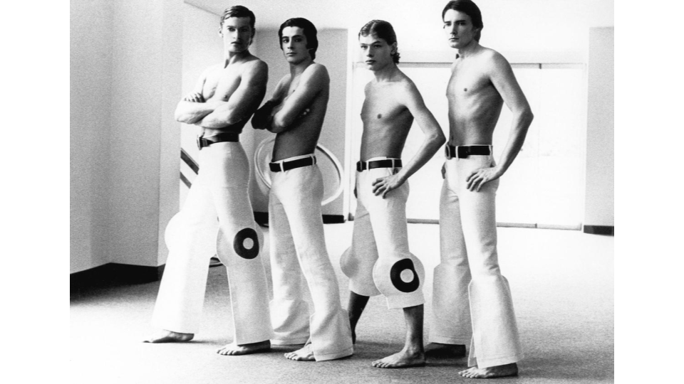 Pierre Cardin linen pants, 1972.