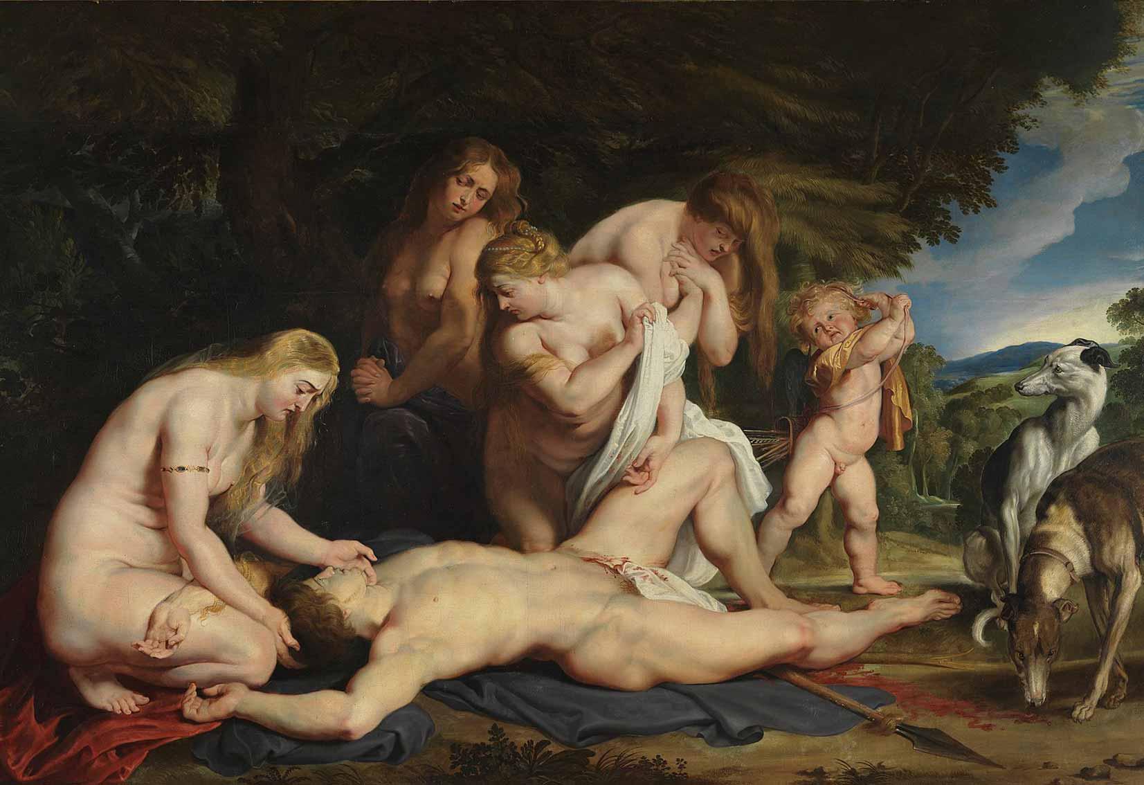 Peter Paul Rubens, The Death of Adonis, c. 1614.
