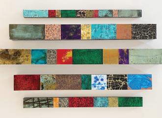 From Cassidy Watt's Remnant Totems at Ventana Fine Art. 
