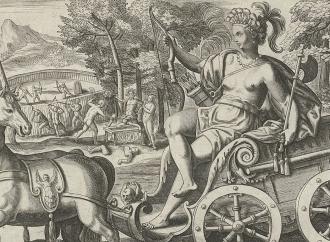 Unknown, America, between 1575 - 1610. america shown in front of violence and canablism. 