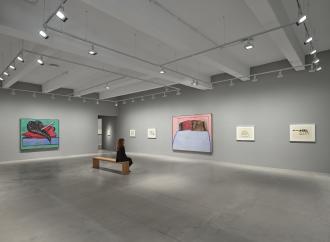 Installation view, Life With P. Philip Guston: Paintings and Drawings 1964-1978, Hauser & Wirth New York,18th Street.