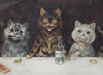 Louis Wain, The Bachelor Party, 1939.
