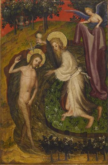 Unknown Dutch Artist, The Baptism of Christ, C. 1400.