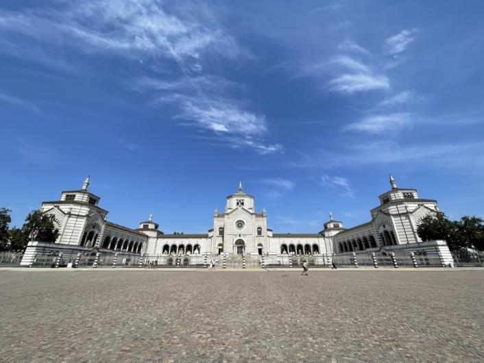 Milan Monumental Cemetery’s grand main entrance. Photo: Danielle Vander Horst