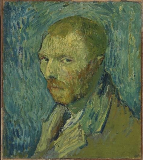 3/18 Vincent van Gogh, Self Portrait, September 1889. Medium oil on canvas. National Museum of Art, Architecture and Design. 