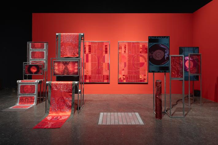 Caption: Aziza Kadyri, A Borrowed Hand, 2026, presented by eastcontemporary. Art Basel Zero 10. 