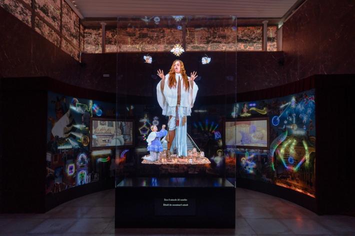 Installation view, Guerreiro do Divino Amor: Super Superior Civilizations, Pavilion of Switzerland at the Biennale Arte 2024. Photo: Samuele Cherubini.