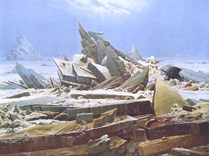 Caspar David Friedrich's sea ice painting