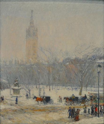 Snowstorm, Madison Square painting
