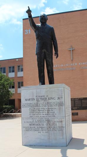 Dr. Martin Luther King Jr. Statue at King’s Chapel in Morehouse College